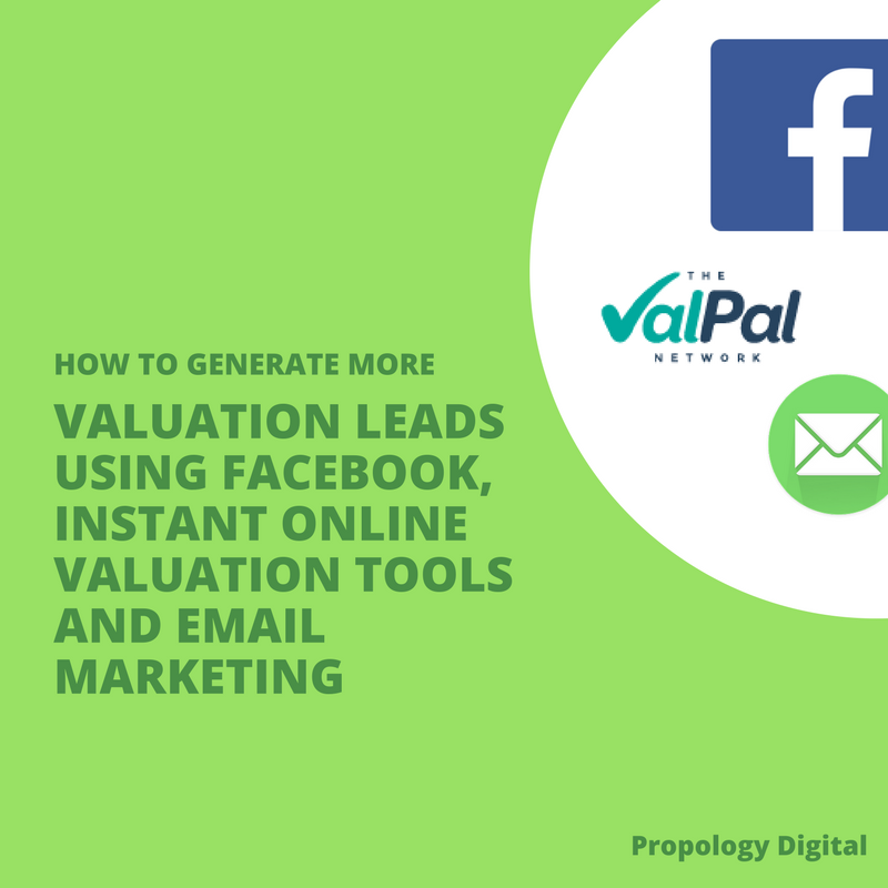 Generate valuation lead using email, instant online valuation tools and email